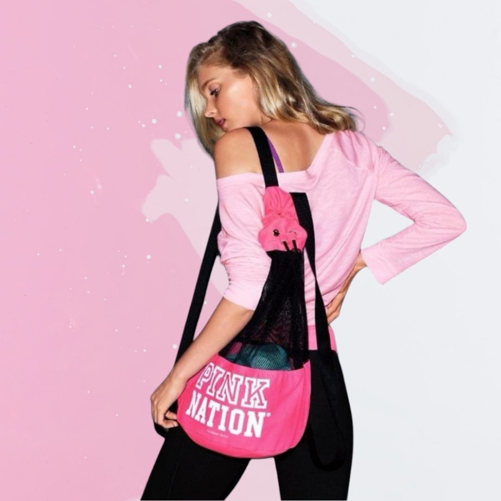 VS Pink Mesh Bag